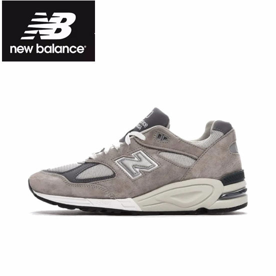 New Balance 990 v2 Yuanzu ash Sports shoes style ของแท้ 100 %