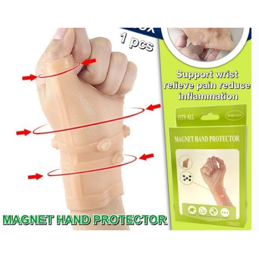 Magnet hand protector ซิลิโคนสวมข้อมือลดปวดแก้อักเสบพลังแม่เหล็ก