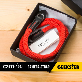 ราคา📷 สายคล้องกล้อง Cam-in  ยอดนิยม ทรงสวย นิ่มไม่บาดคอ ( สายคล้องคอ Cam in สายคล้อง สาย กล้อง เชือก camera strap )