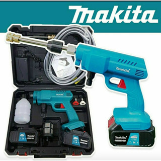เครื่องฉีดน้ำปืนฉีดน้ำแรงดันสูง 229v Makita (ทำโฟมได้ ดูดน้ำจากถังได้ ) Li-ion.แบตเตอรี่ X 2ก้อน