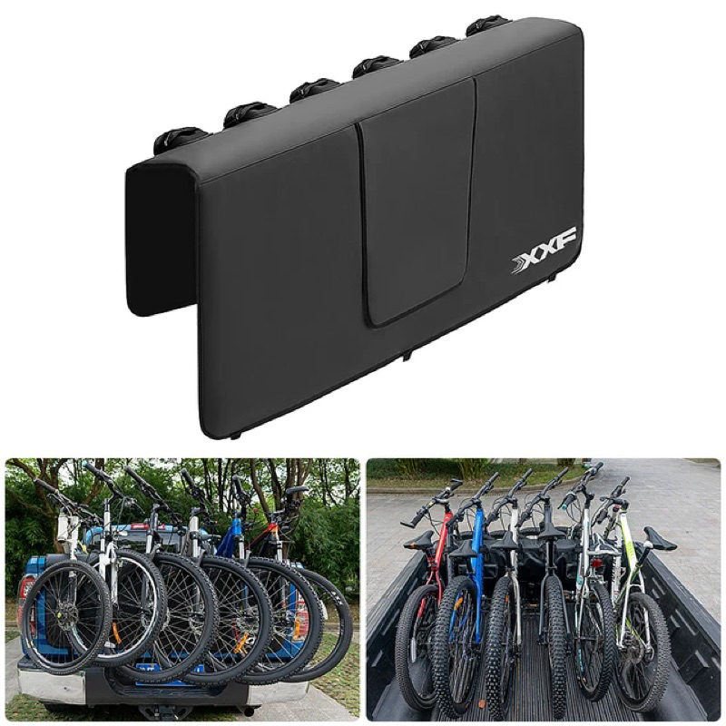 (โค๊ดส่วนลด) แผ่นรองท้ายกะบะ XXF & ROUTE สำหรับบรรทุกจักรยานสุงสุด 5 คัน วัสดุหุ้มฟองน้ำหนากันกระแทกได้ดี