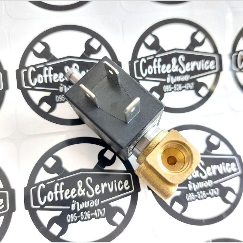 solenoid valve โซลินอยด์ 3 ทาง ขนาดเกลียวใน 1 หุน 2 ข้าง โซลินอยด์ เครื่องชงกาแฟ อะไหล่เครื่องชงกาแฟ
