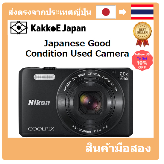 【ญี่ปุ่น กล้องมือสอง】[Japanese Used Camera]Nikon Digital Camera COOLPIX S7000 Black S7000BK