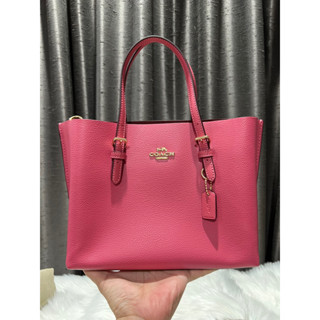 MOLLIE TOTE 25 (COACH C4084) IM/BLACK TRUE RED มินิมอลลี่ชมพูล้วน