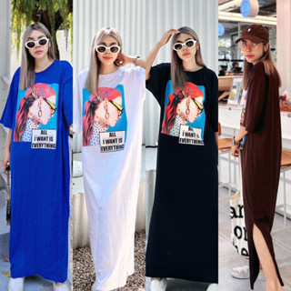 เดรส oversize maxi พร้อมส่ง