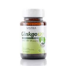 Vistra Ginkgo 120 mg 30 tablets วิสทร้า จิงโกะ 120 มก. 30 เม็ด