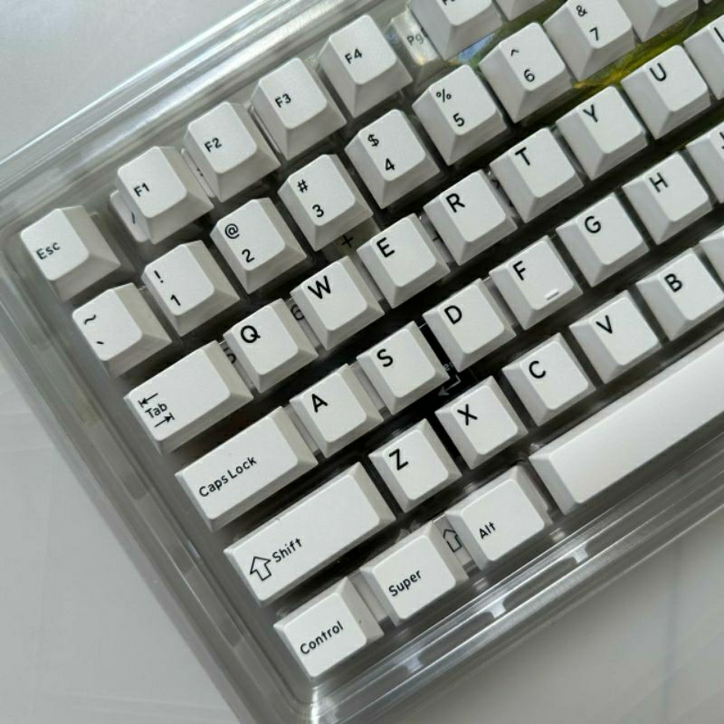Drop DCX Black-on-White keycap - base set