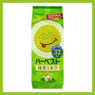 แครกเกอร์อบกรอบรสชาเขียว Tohato Harvest Matcha Milk 94g