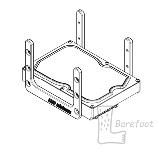 ที่ใส่ harddisk ฮาร์ดดิสก์ BARE minimum hard drive rack