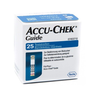 ACCU-CHEK GUIDE TEST STRIP 25s  แผ่นตรวจวัดระดับน้ำตาล