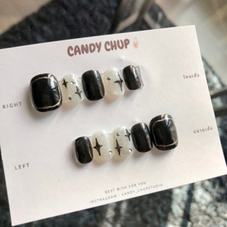 candy chup. เล็บเจลปลอม สีเจลแท้ สีดำ สีลูกแก้ว ✨