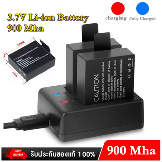 แบตเตอรี่ PG900 Battery + Dual Charger For EKEN H9 H9R H3R H8R H8PRO H8 For SJCAM SJ4000 SJ 4000 SJ5000 Nanotech