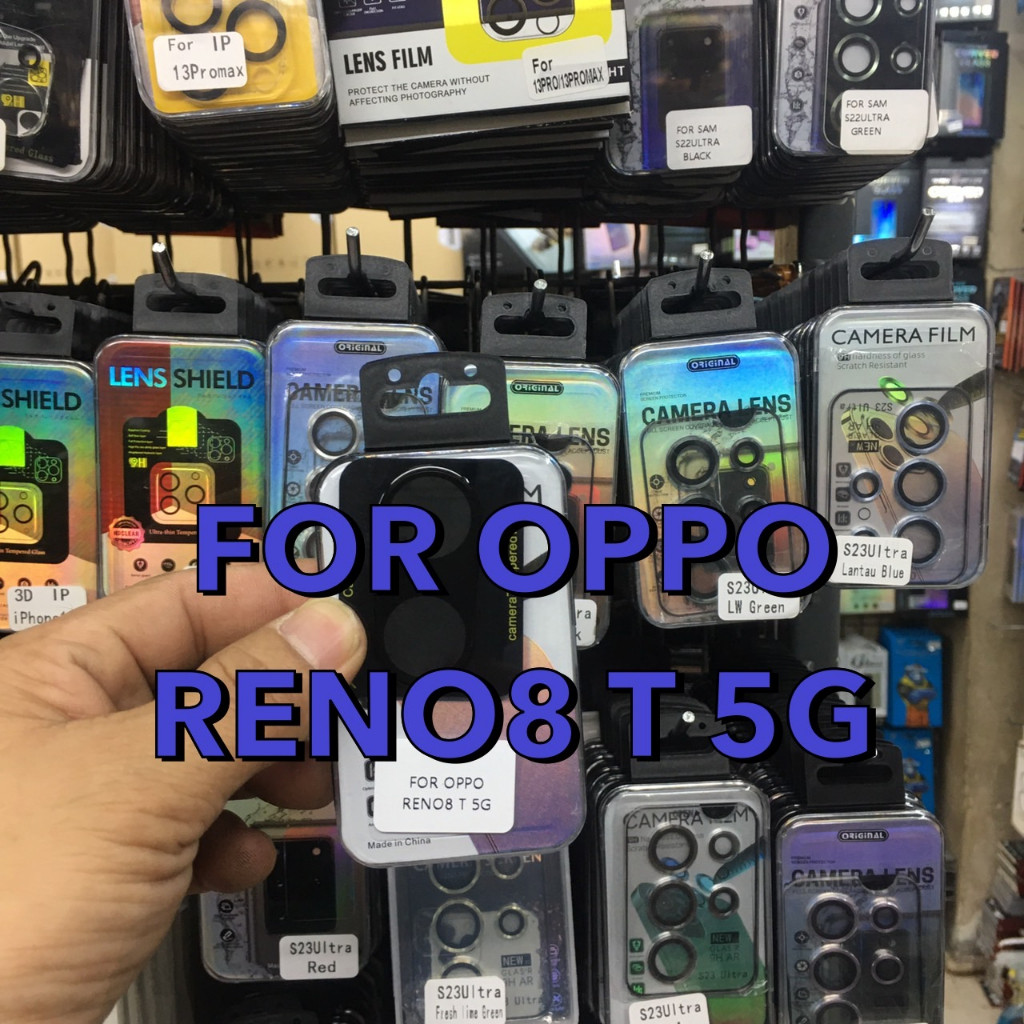 OPPO RENO8 T 5G (3D) ออปโป้ ฟิล์มกันรอย ฟิล์มกระจกกันรอย ฟิล์มเลนส์กล้อง แบบ 3D(BLACK)