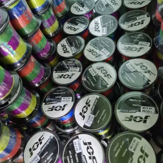 สายpeถัก8คละสี มีสีสลับและสีดำ✅️ แบรนด์📌jof📌แท้100%ยาว100เมตร By Japan👍