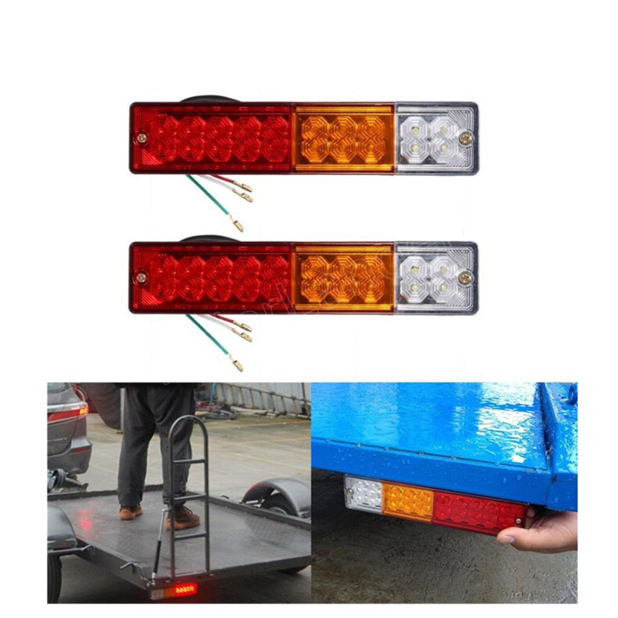 ส่งเร็ว!! 20 LED 12V และ 24V ไฟท้ายรถพ่วงเรือยอชท์ รถบรรทุก ATV รถยก กันน้ำ IP67