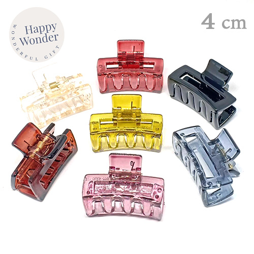 กิ๊บติดผม กิ๊บหนีบผม 4 - 4.5 cm แบบใส แบบทึบ สไตล์เกาหลี น่ารัก หนีบผมครึ่งศีรษะได้เยอะ แข็งแรง