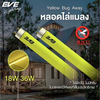 หลอดนีออนไล่แมลง 18W EVE สีเหลือง G13 (หลอด)