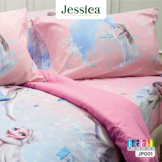 Jessica Frozen JP001 Micro Digital Print ชุดเครื่องนอน ผ้าปูที่นอน ผ้าห่มนวม เจสสิก้า พิมพ์ดิจิตอล ลิขสิทธิ์แท้ ดิสนีย์