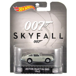 1963 Aston Martin DB5 James Bond 007 Skyfall 1:64 Hot Wheels DJF45 Retro Entertainment