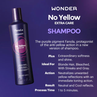 Fanola ฟาโนล่า อิตาลี แชมพูม่วง มาส์กม่วง ฆ่าเหลือง เพิ่มความเทา Fanola No Yellow Shampoo goodbye yellow