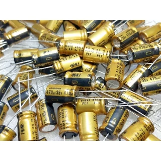 Nichicon fw 470uf 35v capacitor ตัวเก็บประจุ คาปาซิเตอร์