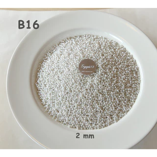 น้ำตาลตกแต่งเค้ก กินได้ 4,8 mm สีเงิน 30g/50g