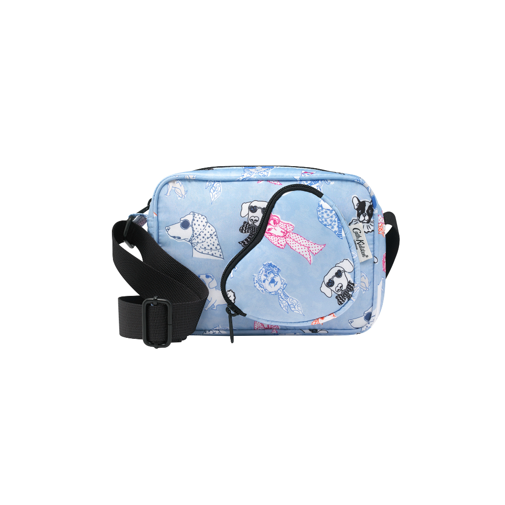 Cath Kidston Foldaway Heart Cross Body Glamorous Dogs Blue - รูปที่ 3