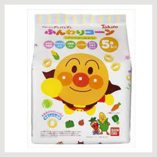 ขนมข้าวโพดอบกรอบจาก ญี่ปุ่นTohato 5P Soreike! Anpanman Fluffy Corn Easy Salt Flavour 40g