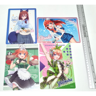 [ลิขสิทธิ์แท้/มือ2] clear poster  จากเรื่อง แฝดห้า 5 Toubun no Hanayome