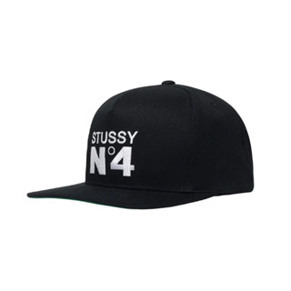 Stussy NO.4 Point crown Cap (BLACK)