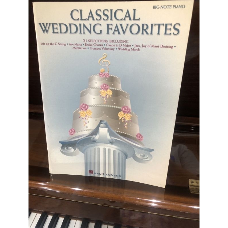 CLASSICAL WEDDING FAVORITES BIG-NOTE PIANO 073999107135