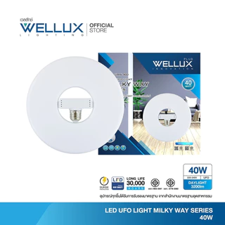 [Clearance]WELLUX โคมไฟยูเอฟโอ ปรับองศาได้ 30W 40W แสงขาว ขั้วE27 LED UFO LIGHT รุ่น MILKY WAY