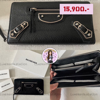 🔥ราคาพิเศษ🔥👜: New!! Balenciaga Metallic Edge Zippy Wallet ‼️ก่อนกดสั่งรบกวนทักมาเช็คสต๊อคก่อนนะคะ‼️