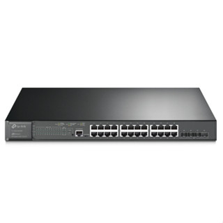 TP-LINK TL-SG3428XMP JetStream 24-Port Gigabit and 4-Port 10GE SFP+ L2+ Managed Switch with 24-Port PoE+สวิตซ์ PoE