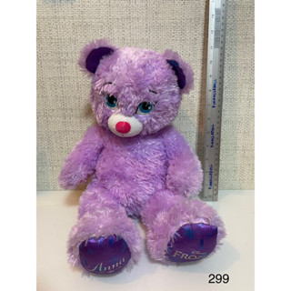 หมีเจ้าหญิงAnna ม่วง Build a bear สภาพ92% ของแท้