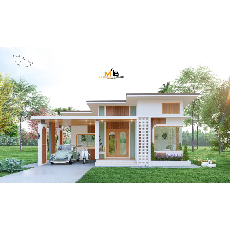 D17 แบบบ้านสำเร็จรูปโมเดิร์น แบบบ้านมินิมอล D17