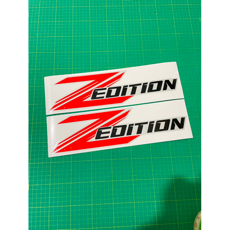 สติกเกอร์ Z EDITION ติดข้างกระบะ1คู่ สะท้อนแสง (2ข้าง ซ้าย-ขวา)สีแดง-ดำพื้นบอนซ์เทา - รูปที่ 6