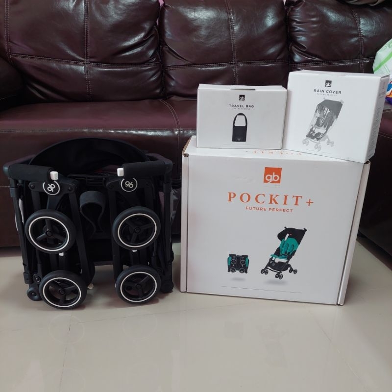 GB Pockit+ goodbaby pockit+ รถเข็นเด็กGB Pockit+ มือสอง รถเข็นพับเล็กมือสอง ออกทริป1ครั้งถ้วน