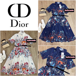 ชุดเดรส CHRISTIAN DIOR DRESS WITH BELT