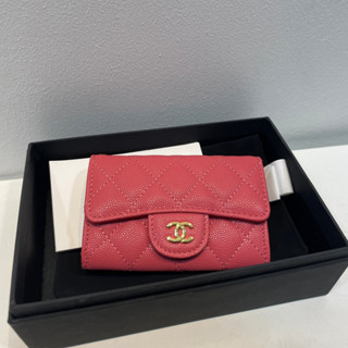 กระเป๋า CHANEL CARD MINI WALLET  CAVEAR  งานออริหนังแท้