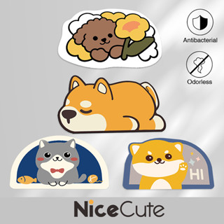 Nice Cute พรมเช็ดเท้า ขนนุ่ม ลายน่ารัก  สบายเท้า มีกันลื่น ซับน้ำได้ดี