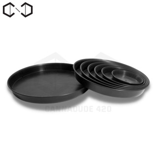 Heavy Duty Black Saucer ถาดรอง ถาดรองกระถางต้นไม้ มีหลายขนาดให้เลือก