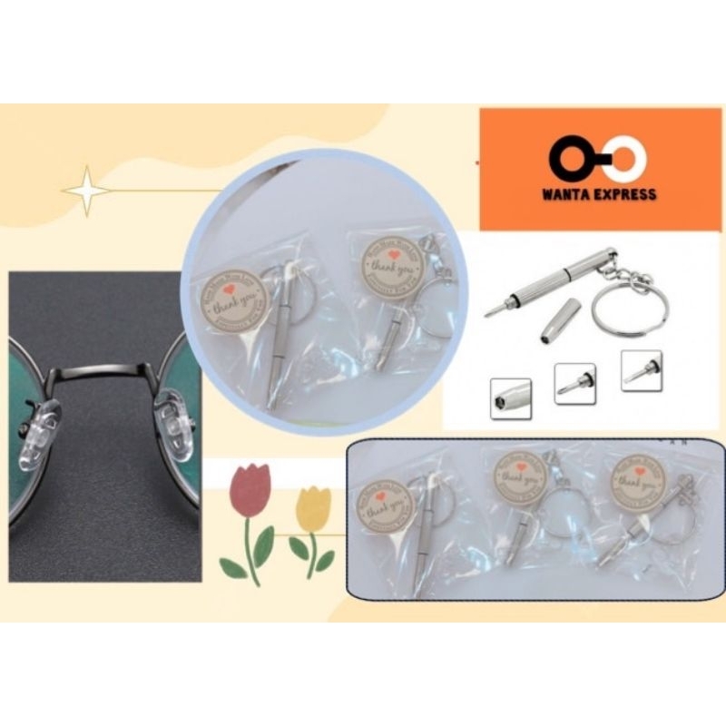 ชุดเปลี่ยนแป้นจมูกซิลิโคน พร้อมน็อต 1 ชุด +ไขควง 1อัน