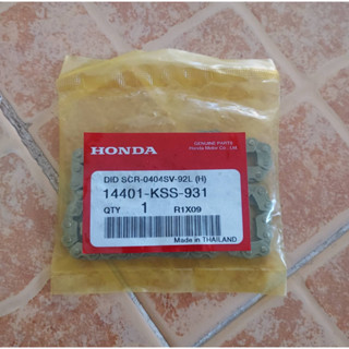 HONDA แท้ โซ่ราวลิ้น 92 ข้อ (14401-KSS-931) สำหรับ Wave125