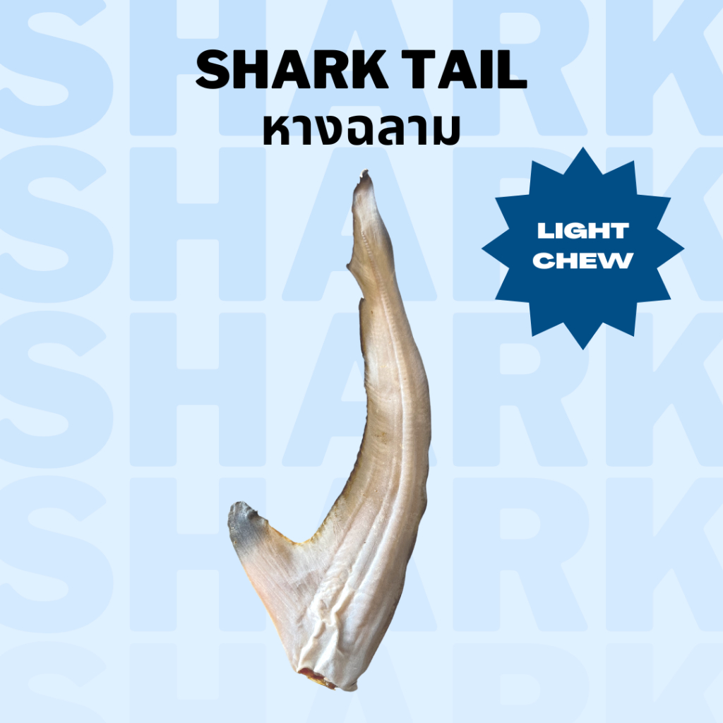 หางปลาฉลาม ขนมแทะหมาแมวอบแห้ง แก้เบื่อ ขัดฟัน Bella's Bites Shark Tail Chew for Dogs and Cats