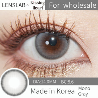 LENSLAB คอนแทคเลนส์สีเทา ไฮบริด  คอนแทคเลนส์ตาโต 14.0mm (1 pair) 1 YEAR