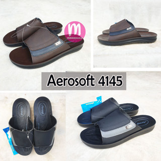 Aerosoft No.4145 รองเท้าแตะผู้ชาย แอโร่ซอฟ รองเท้าสวม รองเท้าสุขภาพ (AS4145)