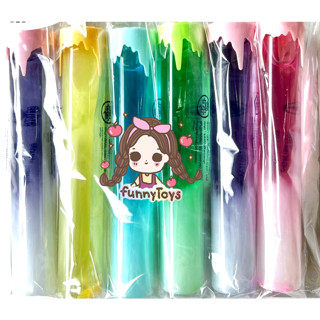 สไลม์ แท่ง รูปเทียน สุ่มสี แพ็คมี 6 ชิ้น