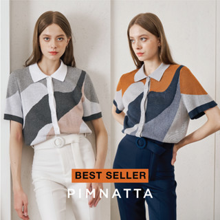 Pimnatta Kelly Top (สินค้าพร้อมส่ง🛒) เสื้อคอปกผ้าไหมพรม ขนาดฟรีไซส์ ทรงสวยใส่สบายไม่ร้อน ใส่ไปถ่ายรูป,คาเฟ่ ยังไงก็ปัง