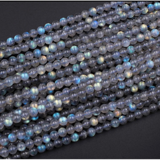 1 ST 15.5cm Long Natural Labradorite Polished Beads 6 mm / Top High Quality Stone / Stone for Jewelry